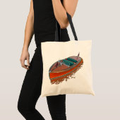 Chris-Craft Barrel Terug Tote Bag (Voorkant (product))