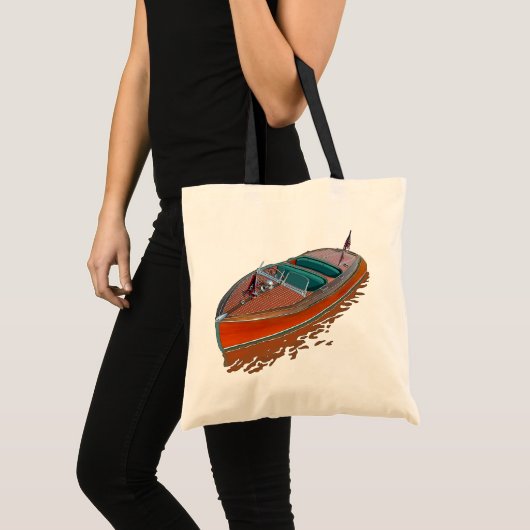 Chris-Craft Barrel Terug Tote Bag (Voorkant (product))