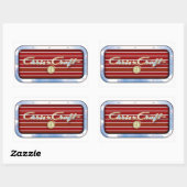 Chris Craft Boats Rechthoekige Sticker (Vel)