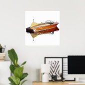 Chris Craft Cobra Poster (Thuiskantoor)