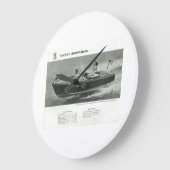 Chris Craft Sportsman Wall Clock Grote Klok (Hoek)