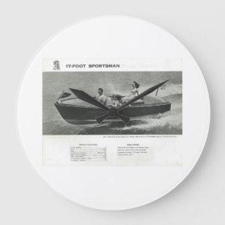 Chris Craft Sportsman Wall Clock Grote Klok