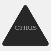 Chris Custom Raised Lettering Sticker (Voorkant)