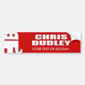 CHRIS DUDLEY VOOR GOVERNOR BUMPERSTICKER (Voorkant)