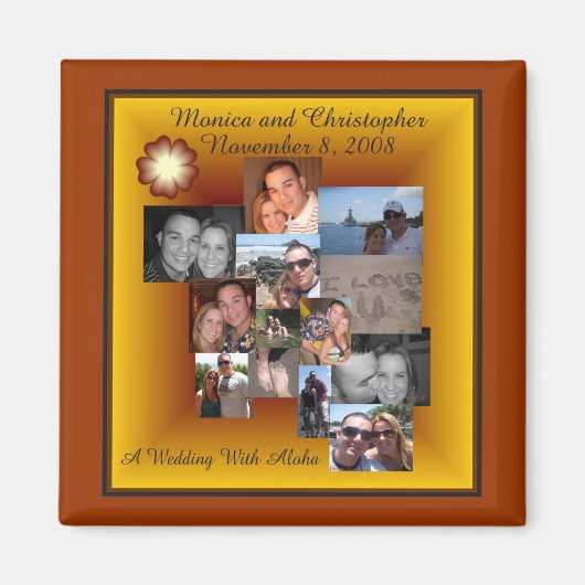 Chris en Monica Collage Magnet (Voorkant)