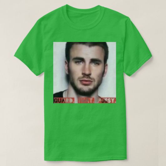 Chris Evans bewaakt dat poesje T-shirt (Design voorkant)