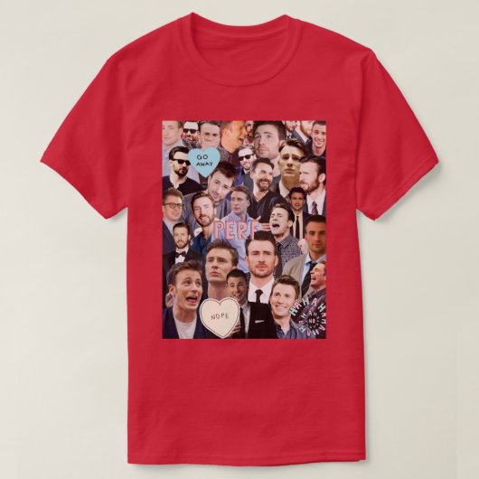 Chris Evans Collage T-shirt (Design voorkant)