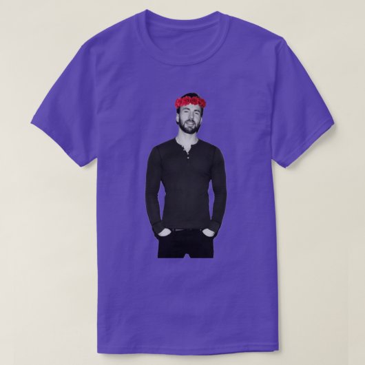 Chris Evans Flowercrown T-shirt (Design voorkant)
