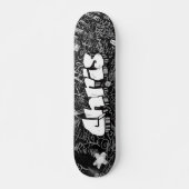 Chris Graffiti Custom Personalized Cool Skateboard (Voorkant)