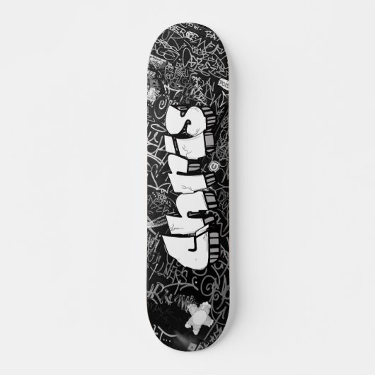 Chris Graffiti Custom Personalized Cool Skateboard (Voorkant)