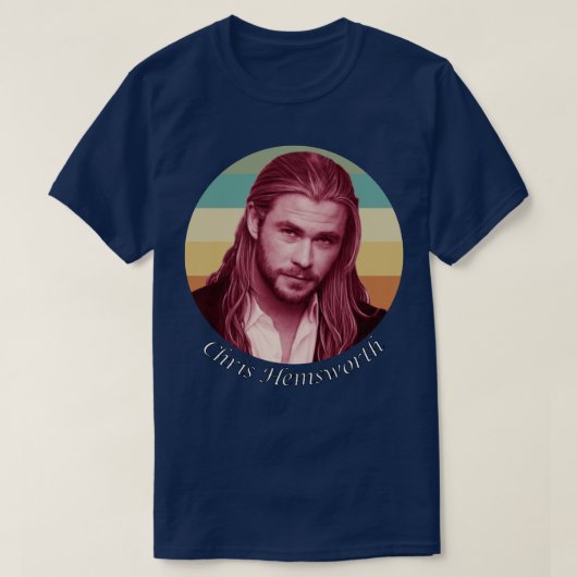 Chris Hemsworth Hollywood-acteur T-shirt (Design voorkant)