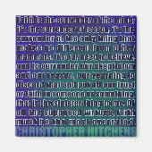 Chris Hitchens Surrender of Reason (Blues) Magnet (Voorkant)