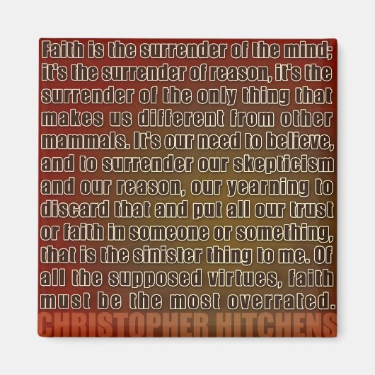 Chris Hitchens Surrender of Reason (Reds) magneet (Voorkant)