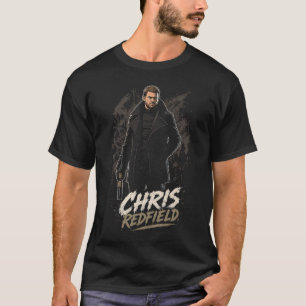 Chris Horror Redfield Kunst 23 Basic Donkere T-S T-shirt