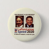 Chris Lafontaine voor president 2020 Ronde Button 5,7 Cm (Voorkant)