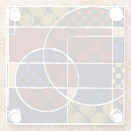 Chris Likes It Glazen Onderzetter (Achterkant)