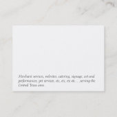 Chris Loy Fairy Godmoeder Visitekaartje (Achterkant)