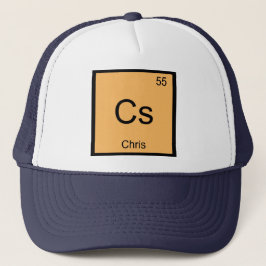 Chris Naam Chemie Element Periodiek Systeem Trucker Pet