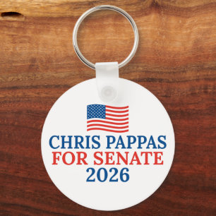 Chris Pappas voor Senaat 2026 Verkiezing Sleutelhanger