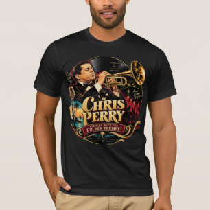 Chris Perry — T-shirt met de man met de gouden tro