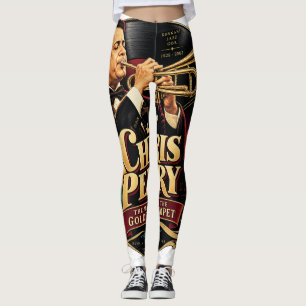Chris Perry — T-shirt met de man met de gouden tro Leggings
