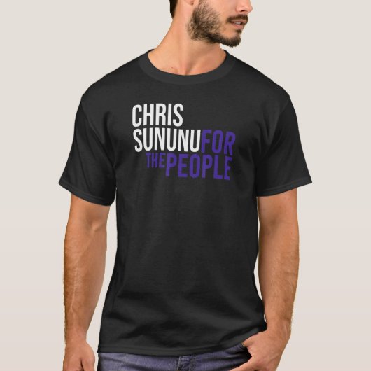 Chris Sununu voor het volk Pro Republican Patriot T-shirt (Voorkant)