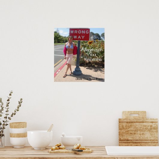 Chris Tina Foxx Bruce is afhankelijk van je perspe Poster (Keuken)