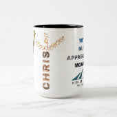 chris tweekleurige koffiemok (Center)