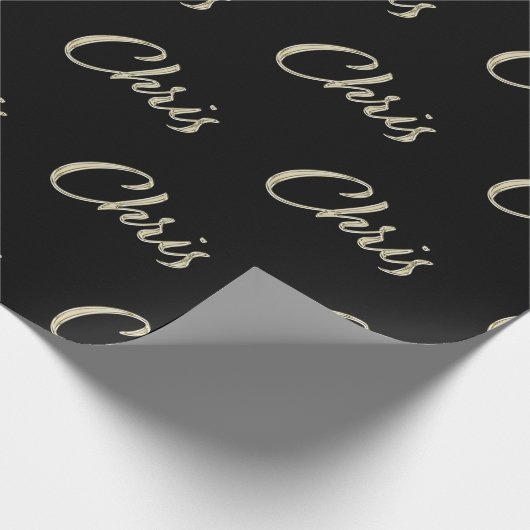 Chris Vorname Name edles Geschenkpapier Papier (Hoek)