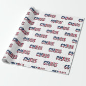 Chris Vorname Name USA US Geschenkpapier Papier (Uitgerold)