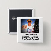 Chris Wauben die Cowboy voor de Button van de Grot (Voorkant /achterkant)