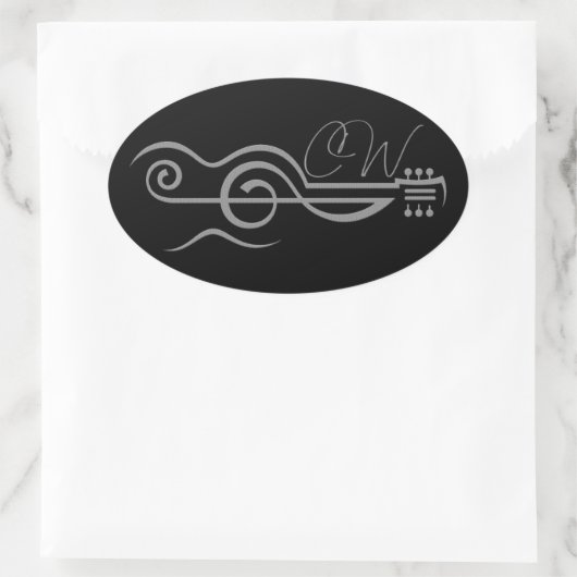 Chris Woodward Treble gitaar Logo Sticker (Tas)