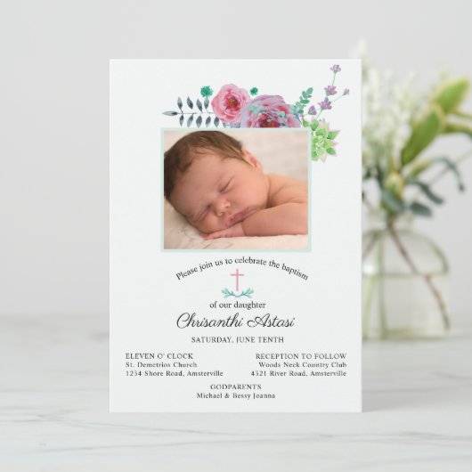 Chrisanthi Uitnodiging (Staand voorkant)