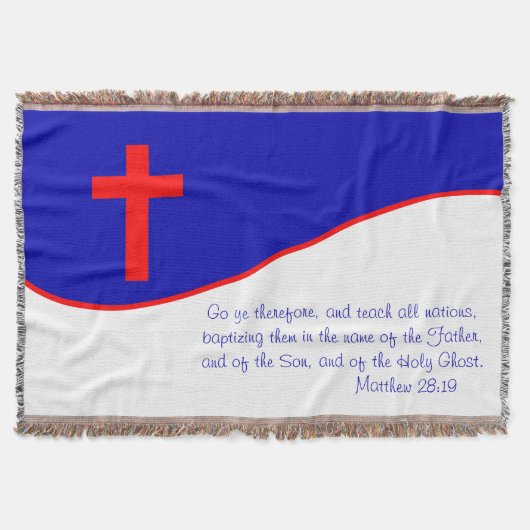Chrisitan Flag geïnspireerd Deken (Voorkant)