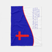 Chrisitan Flag geïnspireerd Fleece Deken (Voorkant)