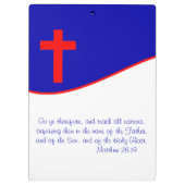 Chrisitan Flag geïnspireerd Klembord (Achterkant)