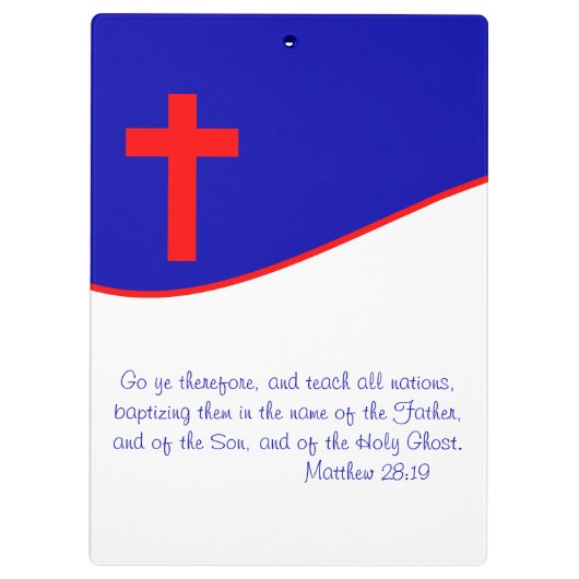 Chrisitan Flag geïnspireerd Klembord (Achterkant)