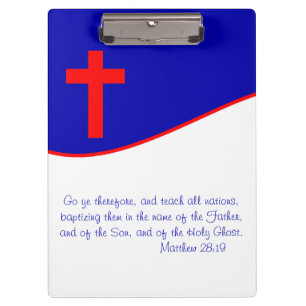 Chrisitan Flag geïnspireerd Klembord