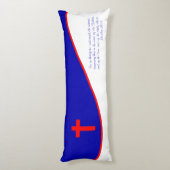 Chrisitan Flag geïnspireerd Lichaamskussen (Achterkant (Verticaal))