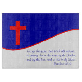 Chrisitan Flag geïnspireerd Snijplank (Voorkant)