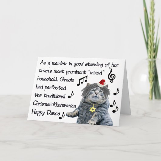 Chrismanukkahwanza Feestdagen Kaart (Voorkant)