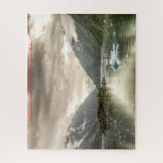 Chrismas Greetings Alaska Tracy Arm Fjord Juneau Legpuzzel (Verticaal)