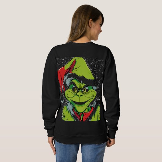 Chrismas grinch sweat-shirt for women  trui (Achterkant volledig)