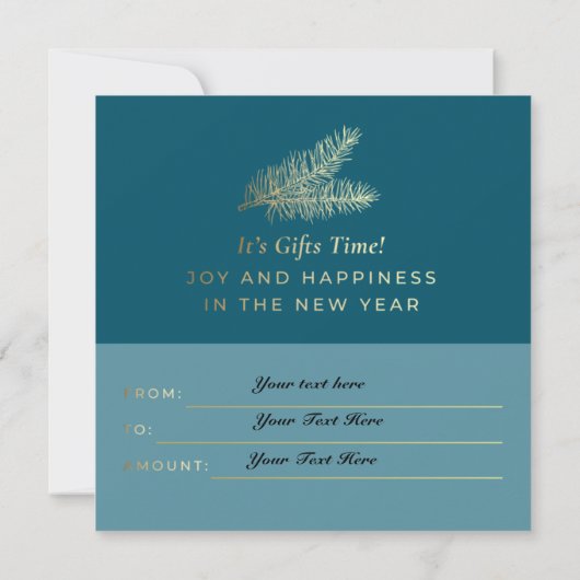 Chrismas-kaartje (Achterkant)