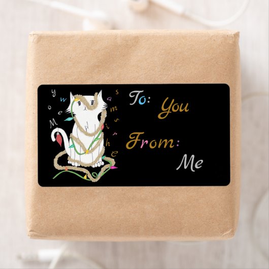 Chrismas Mess Gift Label (Insitu)