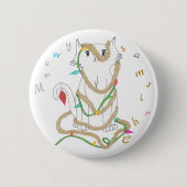 Chrismas Mess Ronde Button 5,7 Cm (Voorkant)