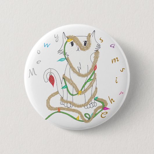 Chrismas Mess Ronde Button 5,7 Cm (Voorkant)