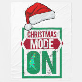 chrismas mode on in u Fleece Blanket (Voorkant)