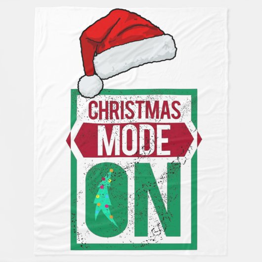 chrismas mode on in u Fleece Blanket Deken (Voorkant)