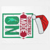 chrismas mode on in u Fleece Blanket Deken (Voorkant (Horizontaal))